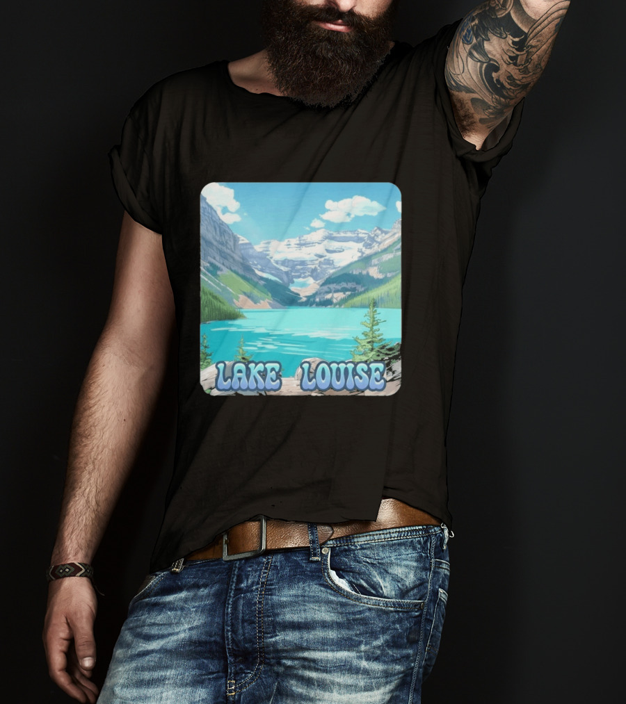 Lake Louise Canada Scenic Mountain Lake View T-Shirt