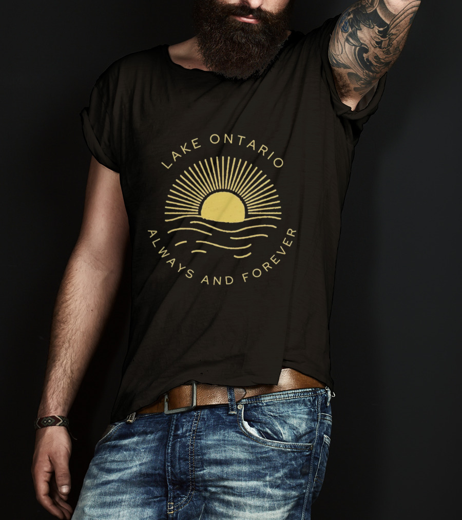 Lake Ontario Sunset Waves Always And Forever T-Shirt