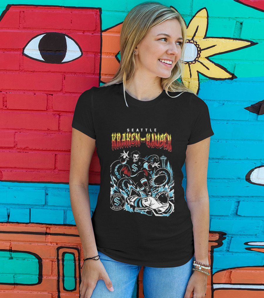 Seattle Kraken Danhausen WWE Friday Night 2026 Hockey Clash T-Shirt