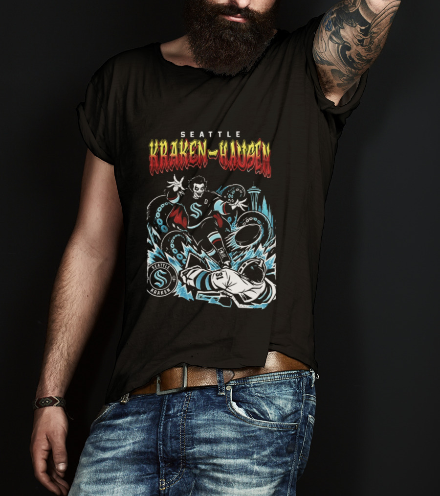 Seattle Kraken Danhausen WWE Friday Night 2026 Hockey Clash T-Shirt