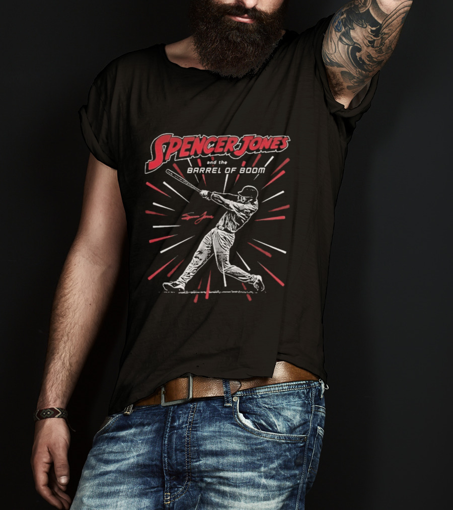 Spencer Jones And The Barrel Of Boom Baseball Player T-Shirt