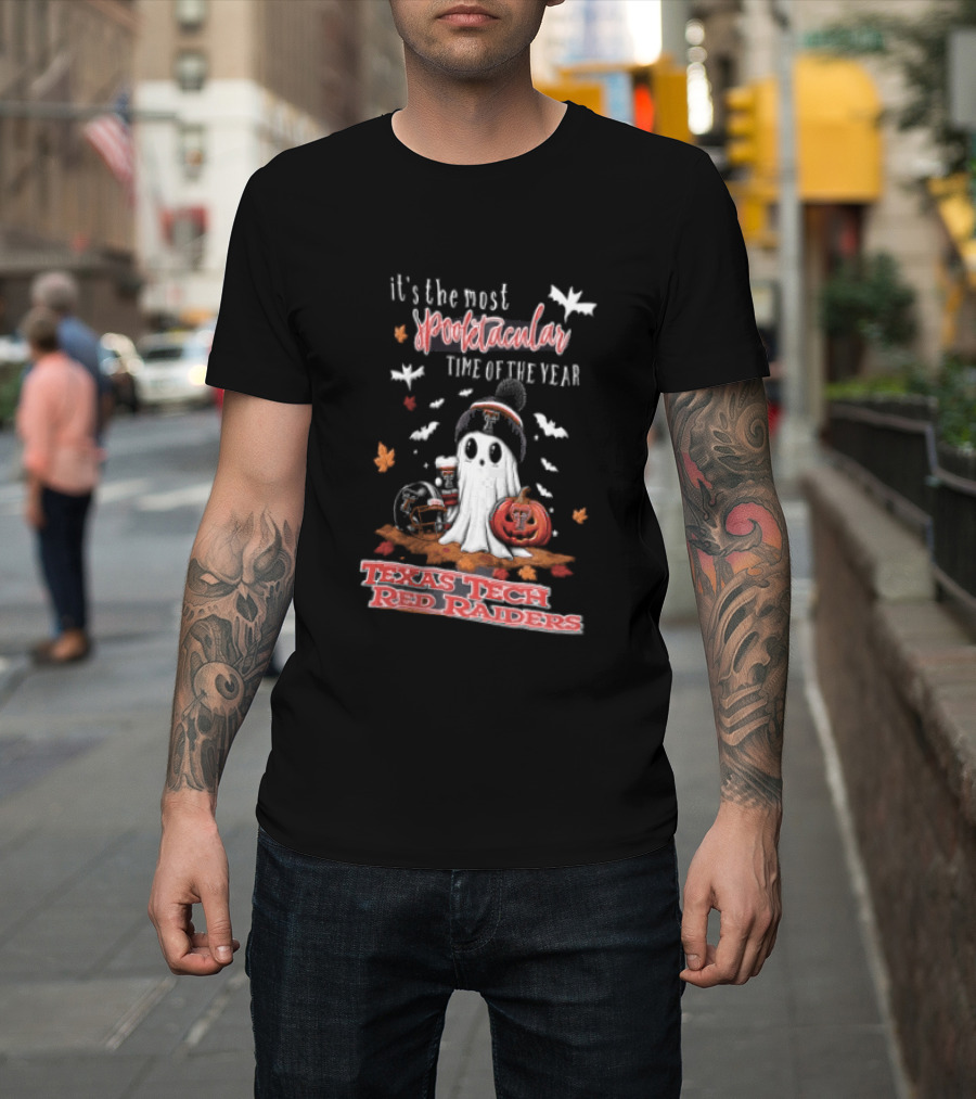 Texas Tech Red Raiders Most Spooktacular Time Of Year Ghost Pumpkin T-Shirt