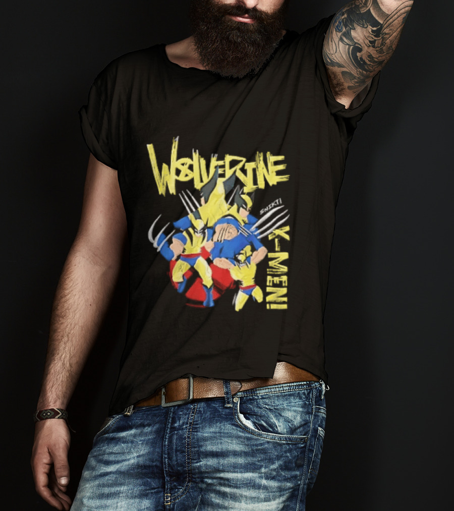 Wolverine Snikt X Men Comic Claws Action T-Shirt