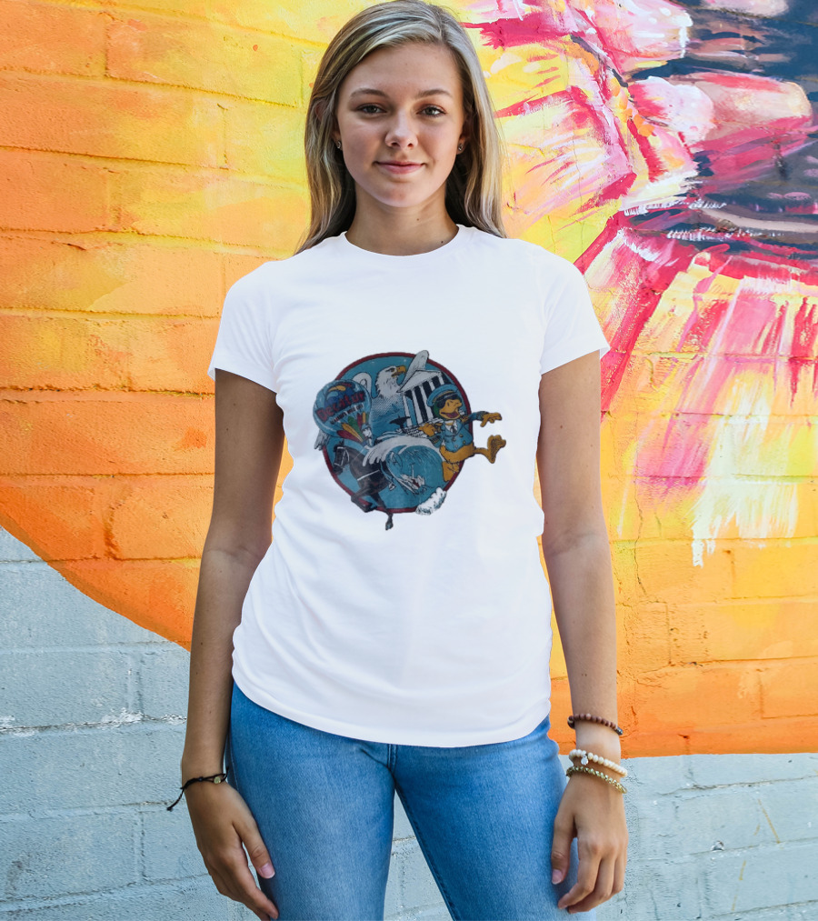 Decatur Alabama River City Cartoon Duck Horse Eagle Balloon T-Shirt