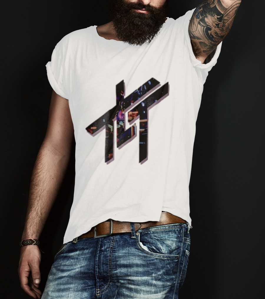 Living Tombstone Monogram Stage Lights 3D Purple Shadow T-Shirt