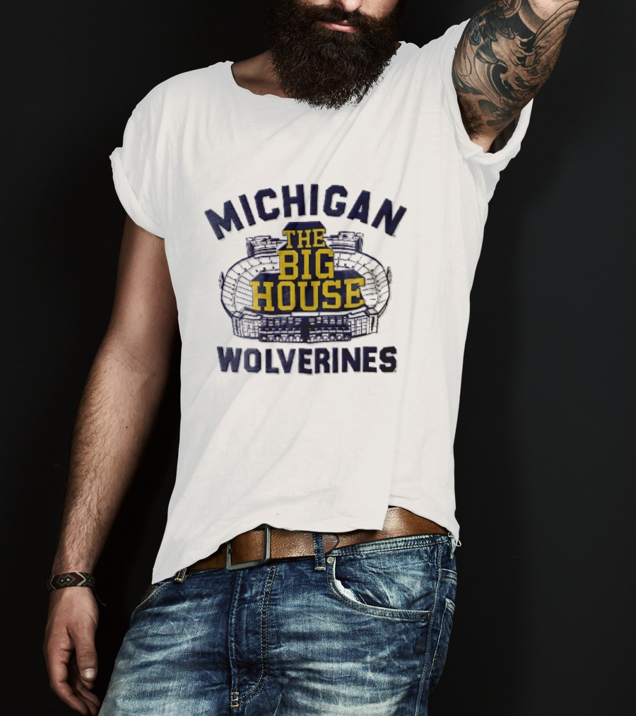 Michigan Wolverines The Big House Stadium T-Shirt