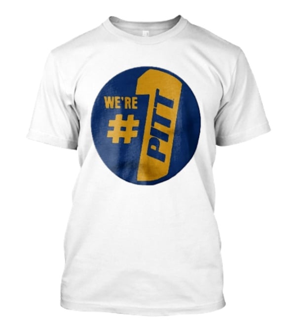Pittsburgh Panthers Were Number 1 Pitt NCAA Yellow Blue T-Shirt