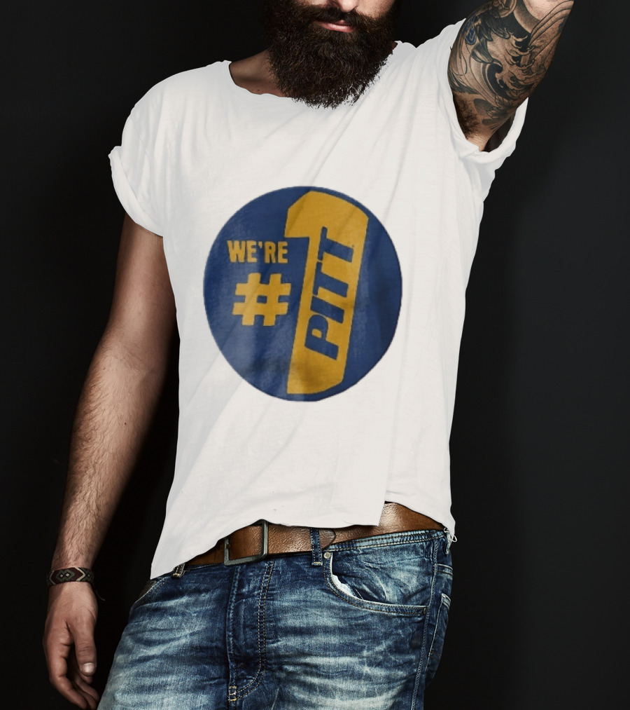 Pittsburgh Panthers Were Number 1 Pitt NCAA Yellow Blue T-Shirt