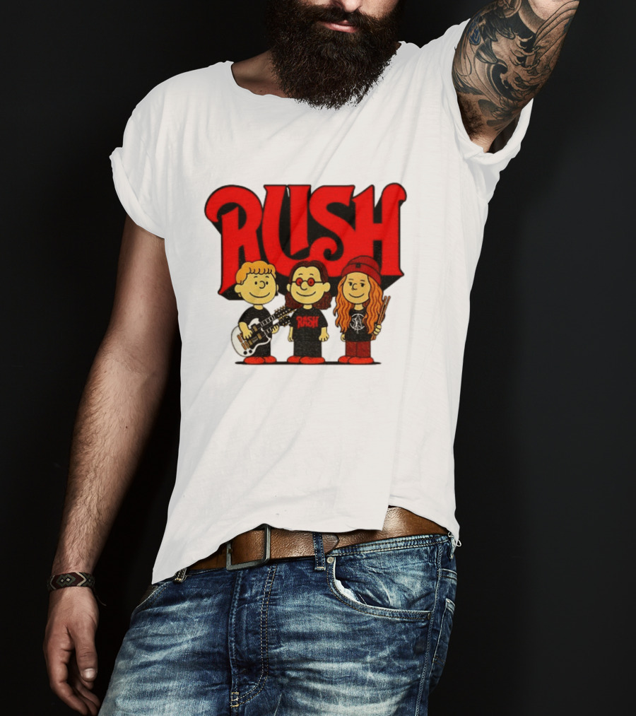 RUSH Band With Anika Nilles Classic Cartoon Characters T-Shirt