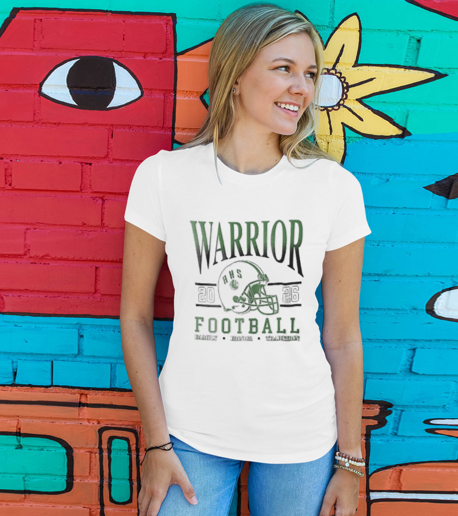 Warrior 2026 Football Family Honor Tradition Helmet Facemask T-Shirt