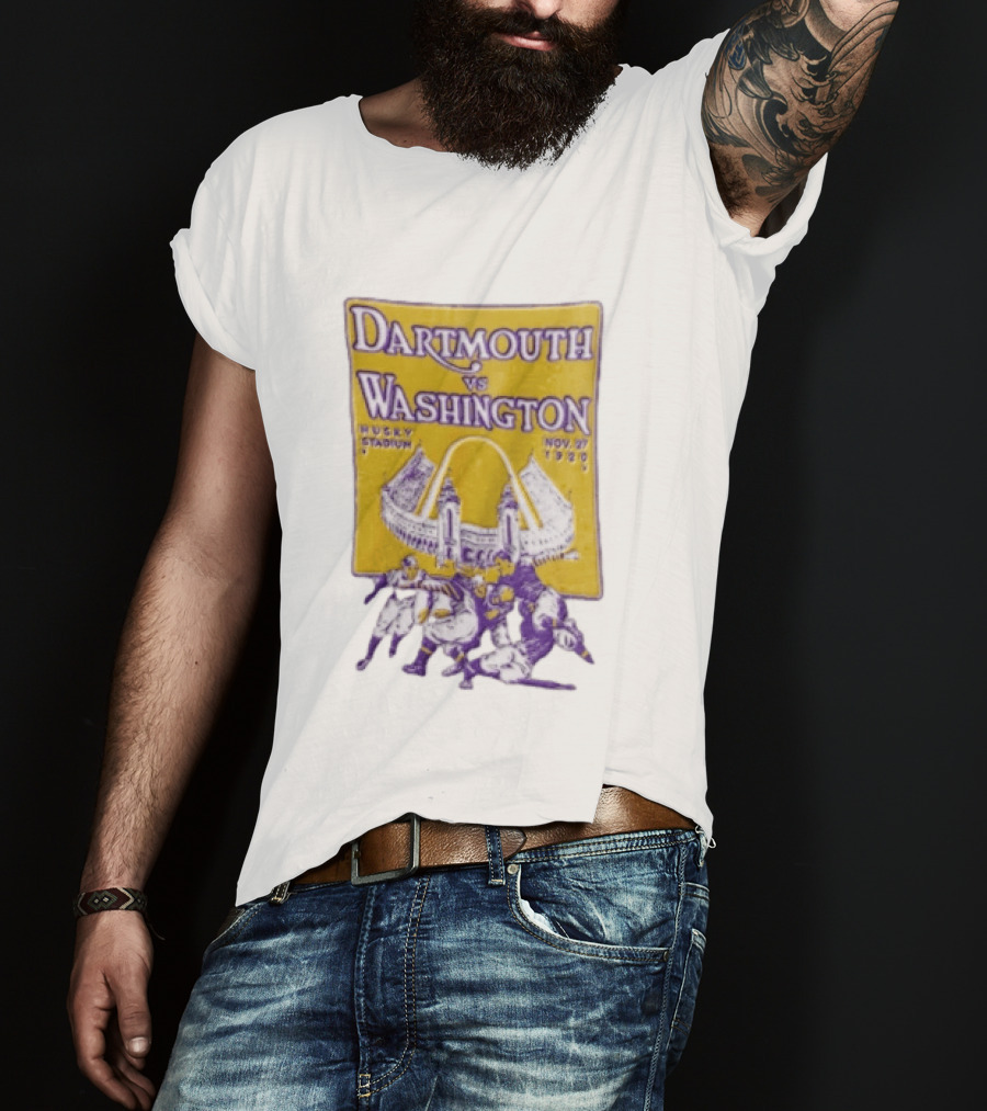 Dartmouth Vs Washington Husky Stadium Nov 27 1920 Football Players T-Shirt