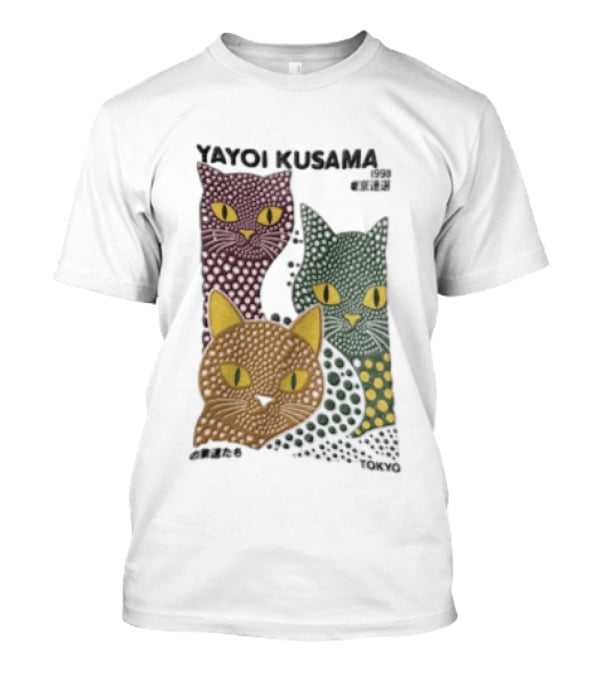 Yayoi Kusama Polka Dot Cats Tokyo T-Shirt
