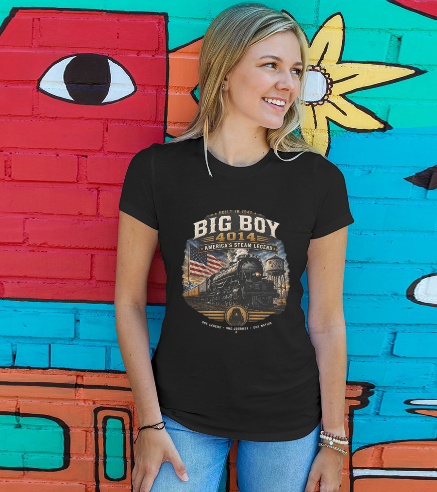Built In 1941 Big Boy 4014 America's Steam Legend One Legend One Journey One Road T-Shirt