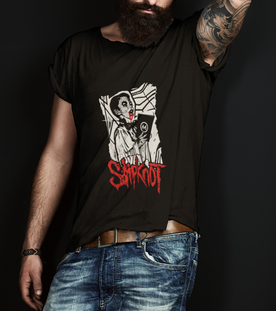 Slipknot Bloody Vampire Choir Horror Holding M Book T-Shirt