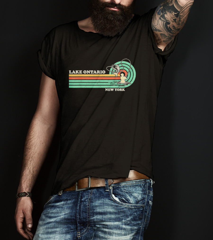Lake Ontario New York Summer Fishing T-Shirt