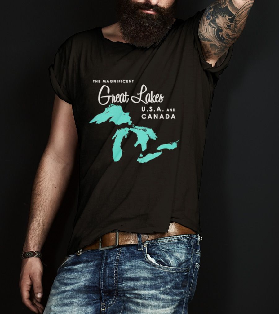 The Magnificent Great Lakes USA And Canada T-Shirt