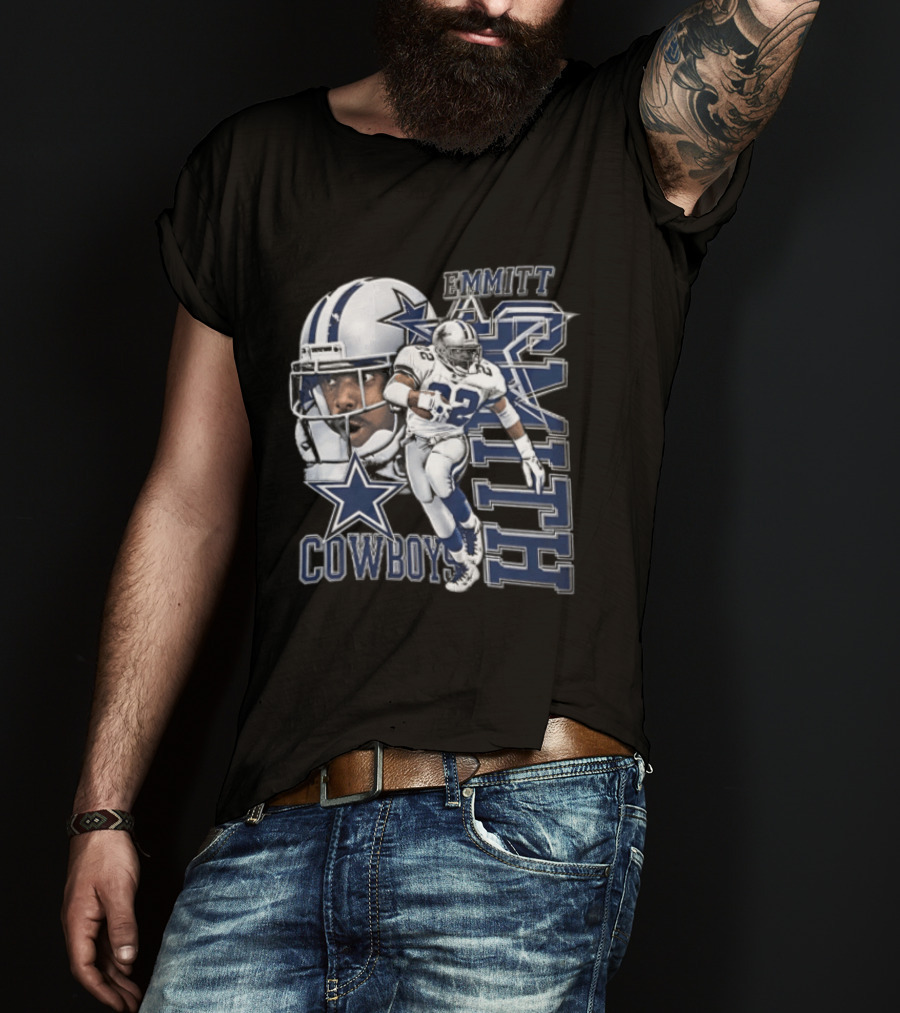 Cowboys Emmitt Smith 22 Iconic Football Legend T-Shirt