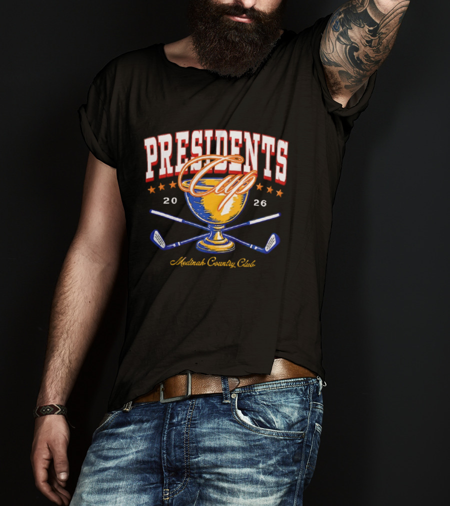 Presidents Cup 2026 Medinah Country Club Golf Trophy T-Shirt