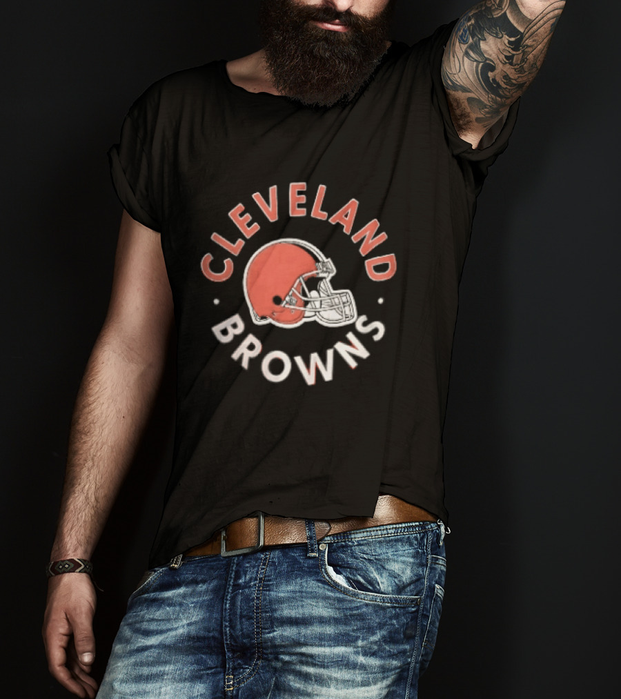 Cleveland Browns Football Helmet Team Fan T-Shirt