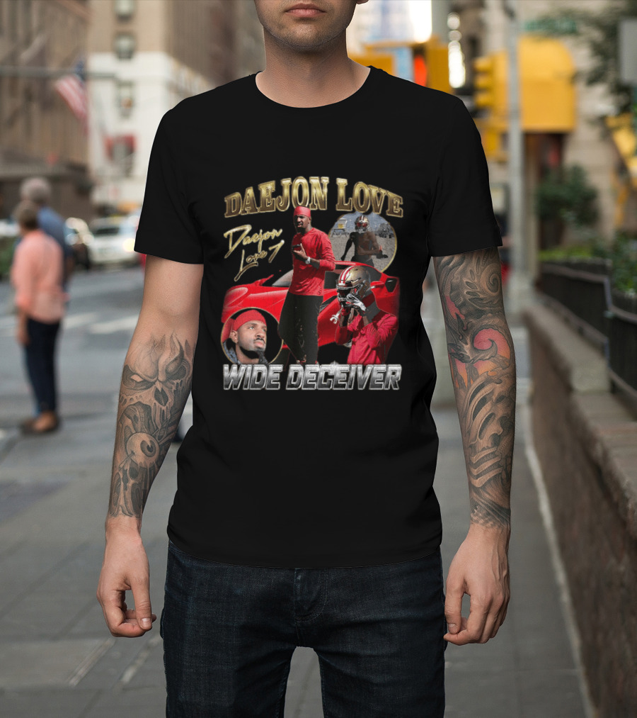 Daejon Love Wide Deceiver Red Car Helmet Bold Look T-Shirt