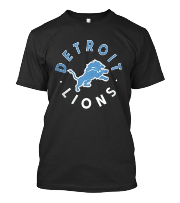 Detroit Lions NFL Team Blue Lion T-Shirt