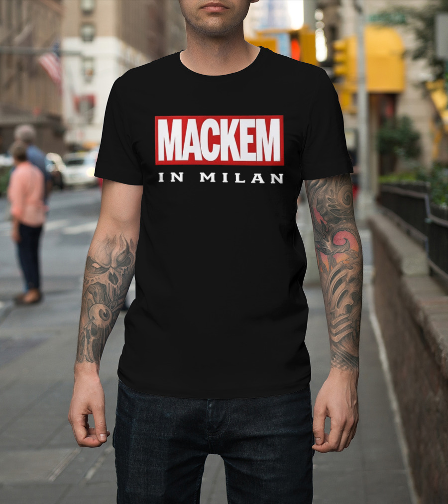 Mackem In Milan Red And White T-Shirt