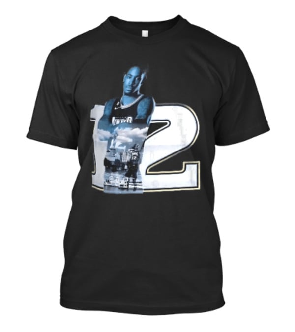 Essentials Ja Morant Black Memphis Grizzlies Player Number 12 T-Shirt