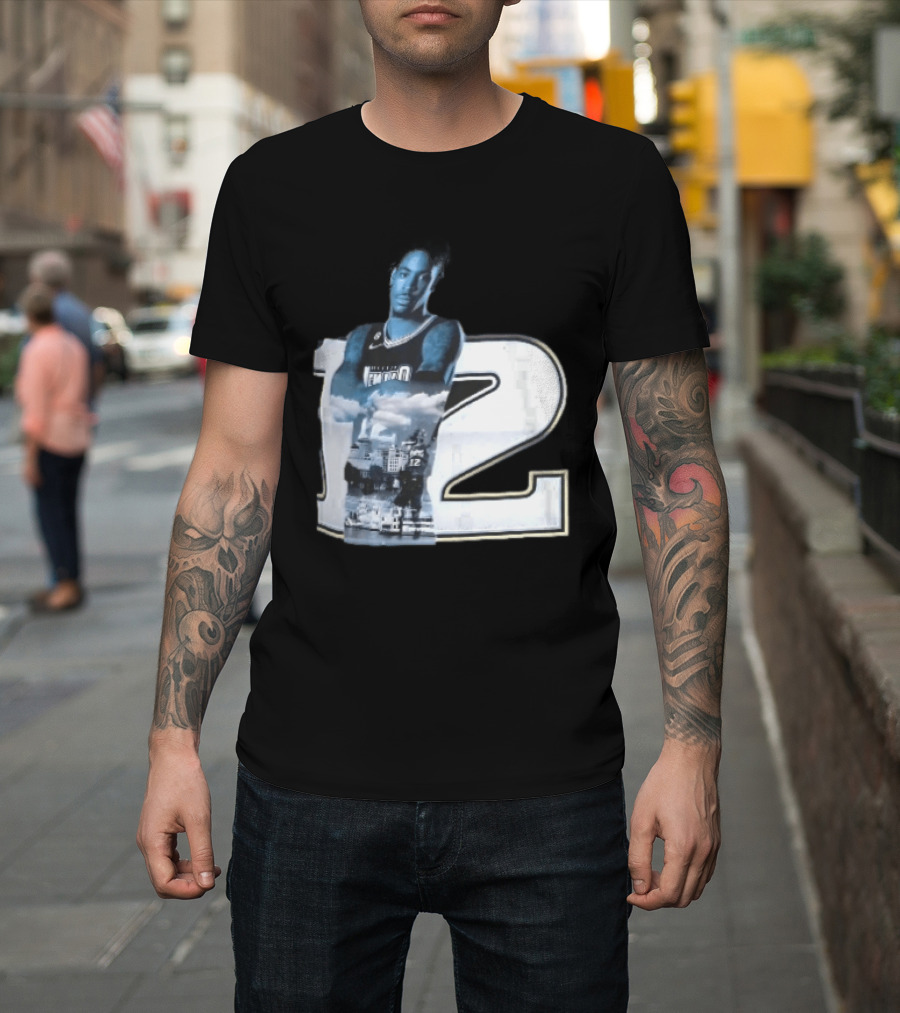 Essentials Ja Morant Black Memphis Grizzlies Player Number 12 T-Shirt