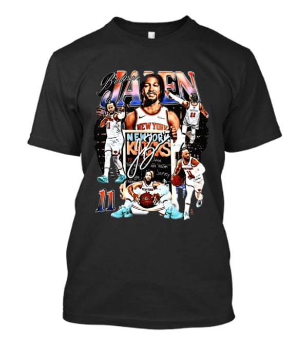 Jalen Brunson New York Knicks 11 NBA King Jersey Fan Art Collection T-Shirt
