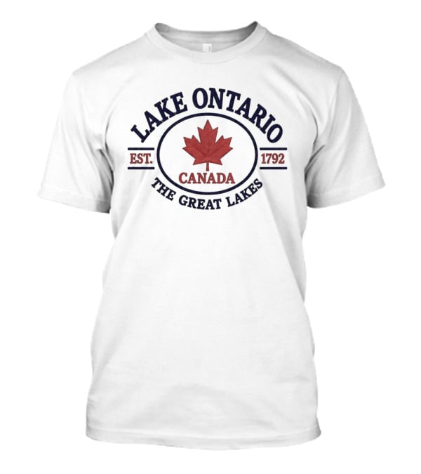 Lake Ontario Canada Maple Leaf Est 1792 The Great Lakes T-Shirt