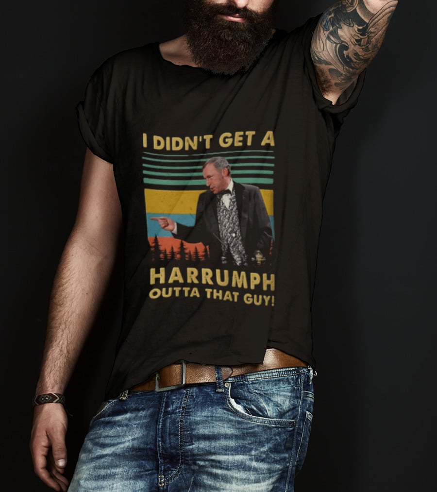 I Didn't Get A Harrumph Outta That Guy Mel Brooks William J Le Petomane Sunset Stripes Trees T-Shirt