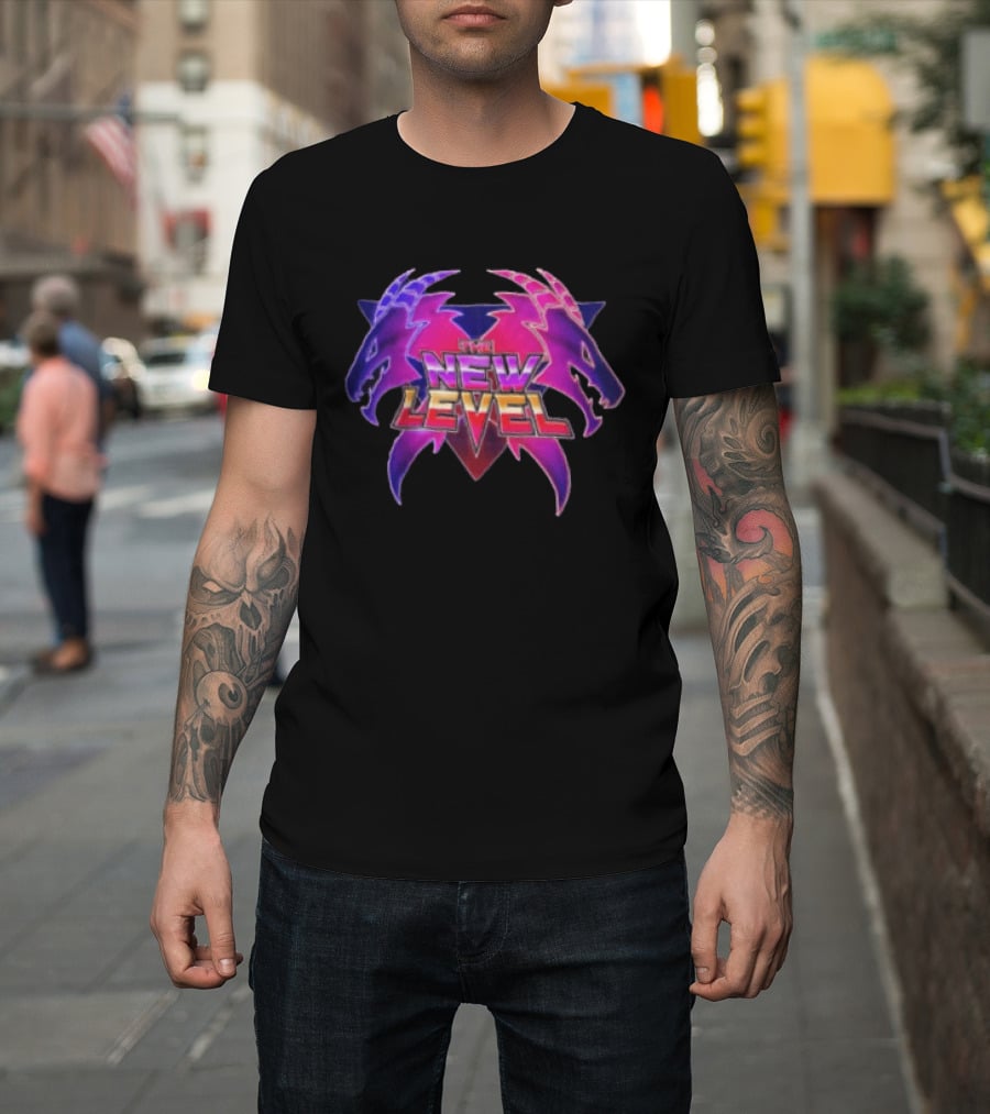 The New Level Dual Dragon Emblem Level Up T-Shirt