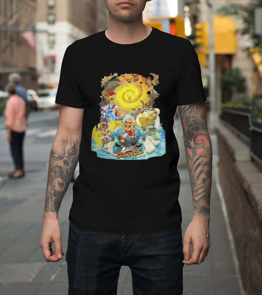 Splatoon Raiders Dive Deep Adventure With Iconic Characters And Vibrant Ocean Themes T-Shirt