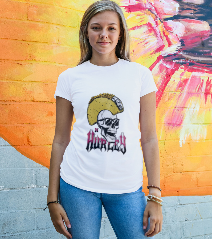 Hurley Skull Taco Mohawk Punk T-Shirt