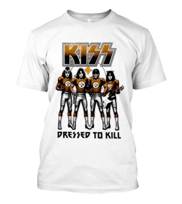Pittsburgh Steelers KISS Dressed To Kill Football Fan Gear T-Shirt