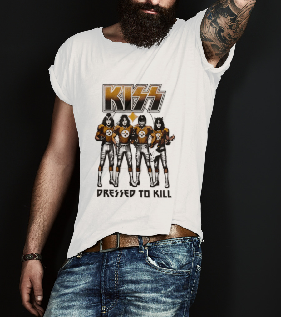 Pittsburgh Steelers KISS Dressed To Kill Football Fan Gear T-Shirt