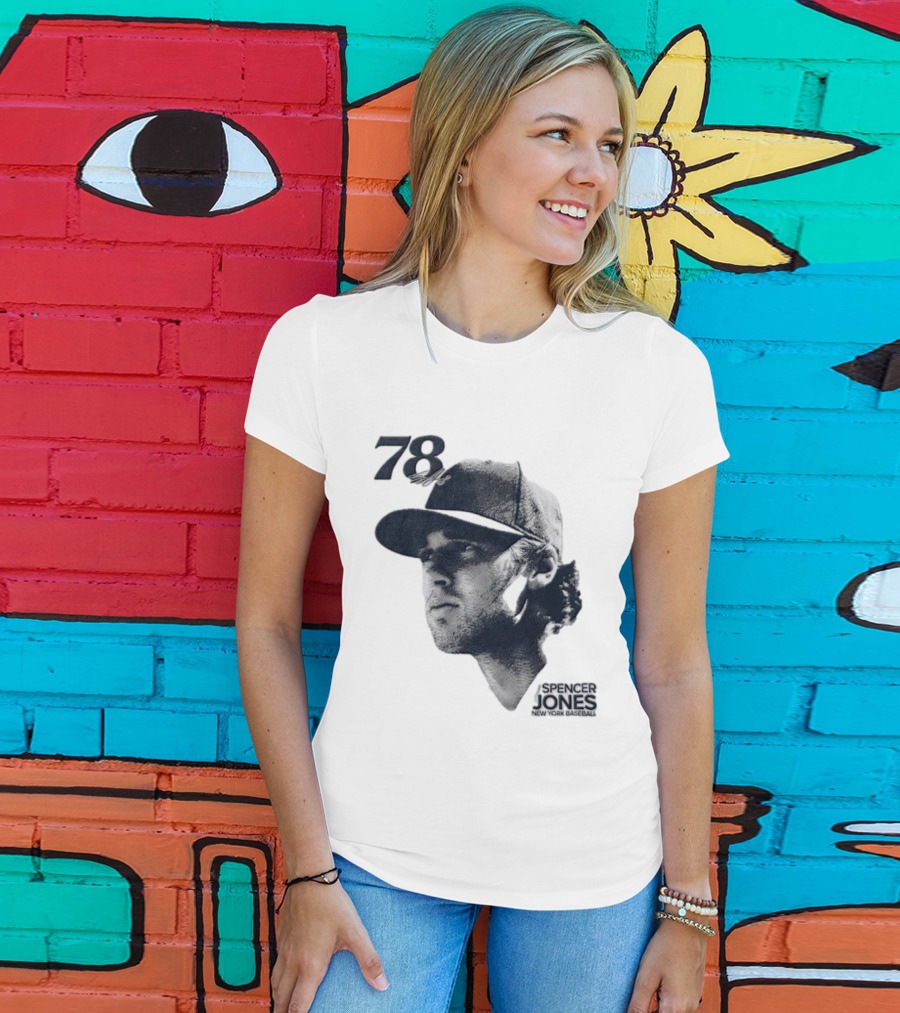 Spencer Jones No 78 New York Yankees MLB Lineage Series T-Shirt