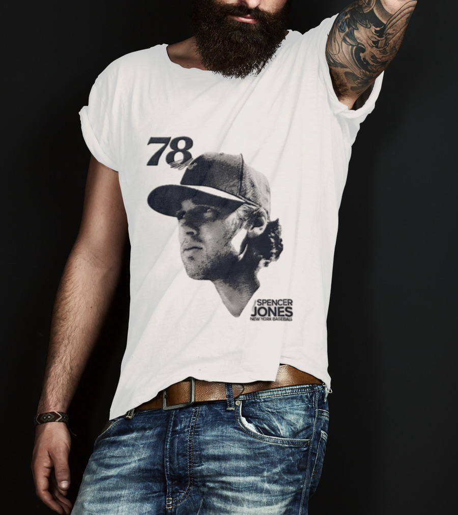Spencer Jones No 78 New York Yankees MLB Lineage Series T-Shirt