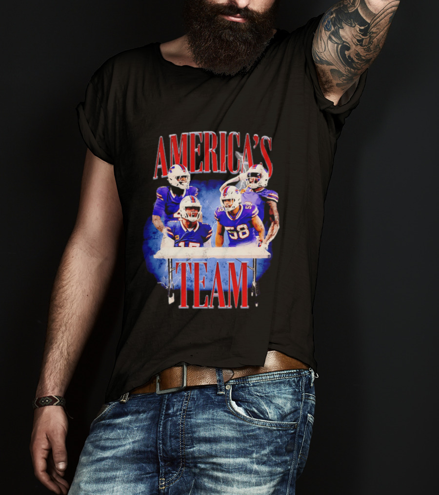 Buffalo Bills America's Team Players Table Celebration T-Shirt