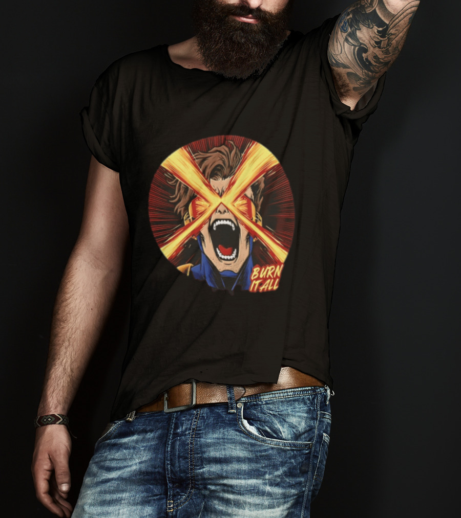 Burn It All Scream Visor Optic Beams T-Shirt