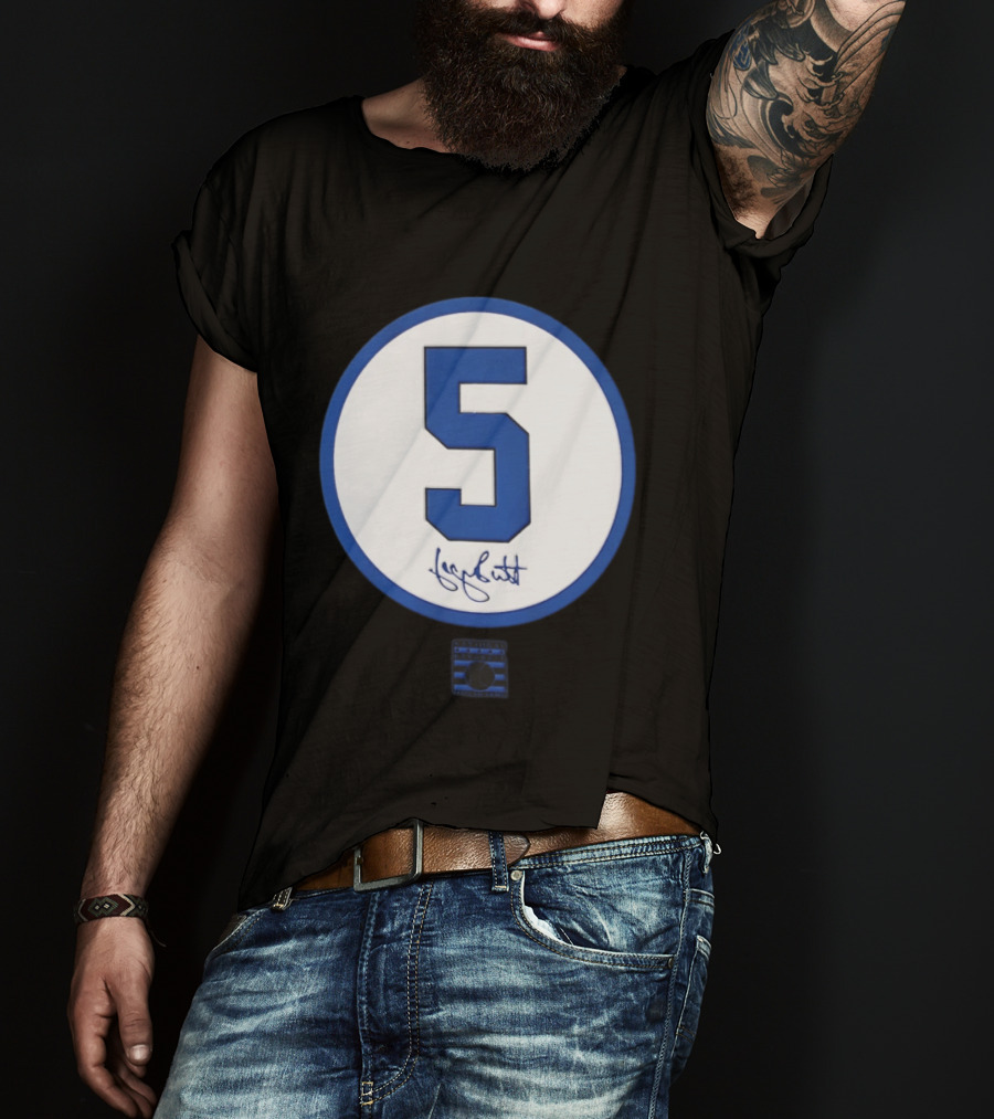 George Brett Number 5 Kansas City Royals MLB Signature Edition T-Shirt