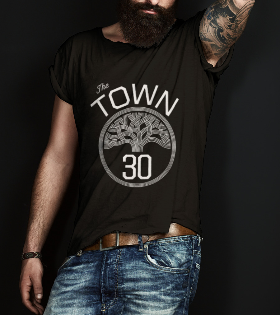 Golden State Warriors The Town 30 Stephen Curry Stylized Tree T-Shirt
