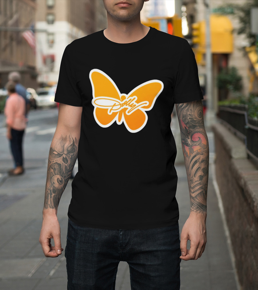 Tennessee Dolly Parton Butterfly Heritage Football T-Shirt