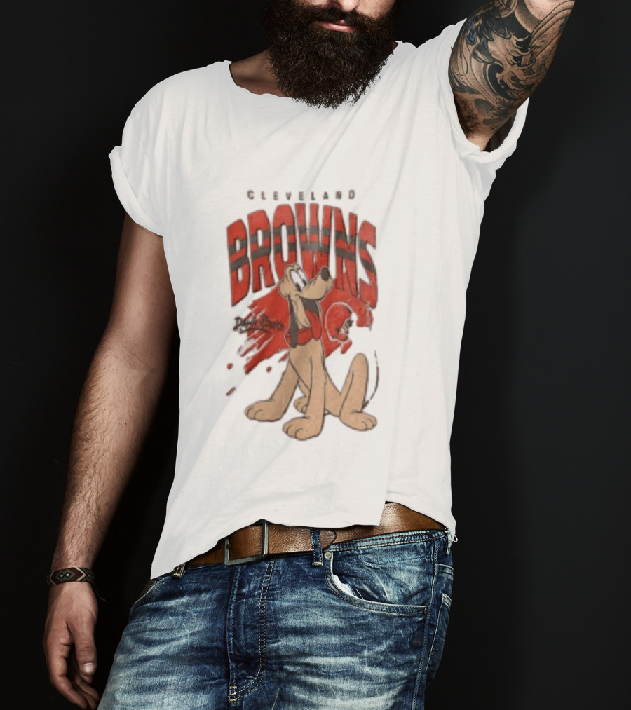 Cleveland Browns Pluto Dawg Pound Football Fan Gear T-Shirt