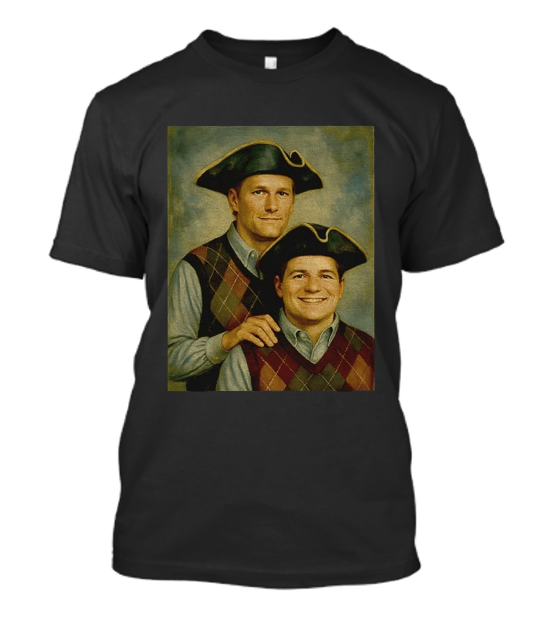 Tom Brady Drake Maye Step Brothers Colonial Costume T-Shirt