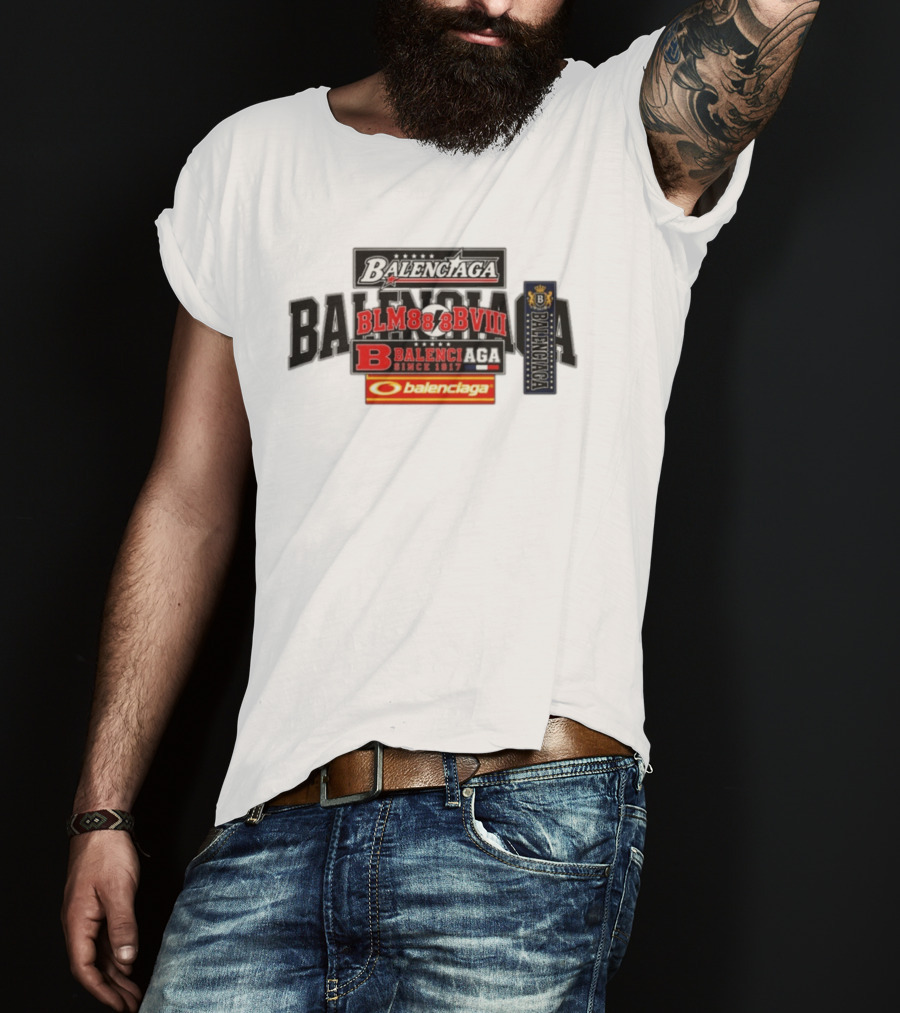 BALENCIAGA BLM888BVIII Since 1917 Balenc B T-Shirt