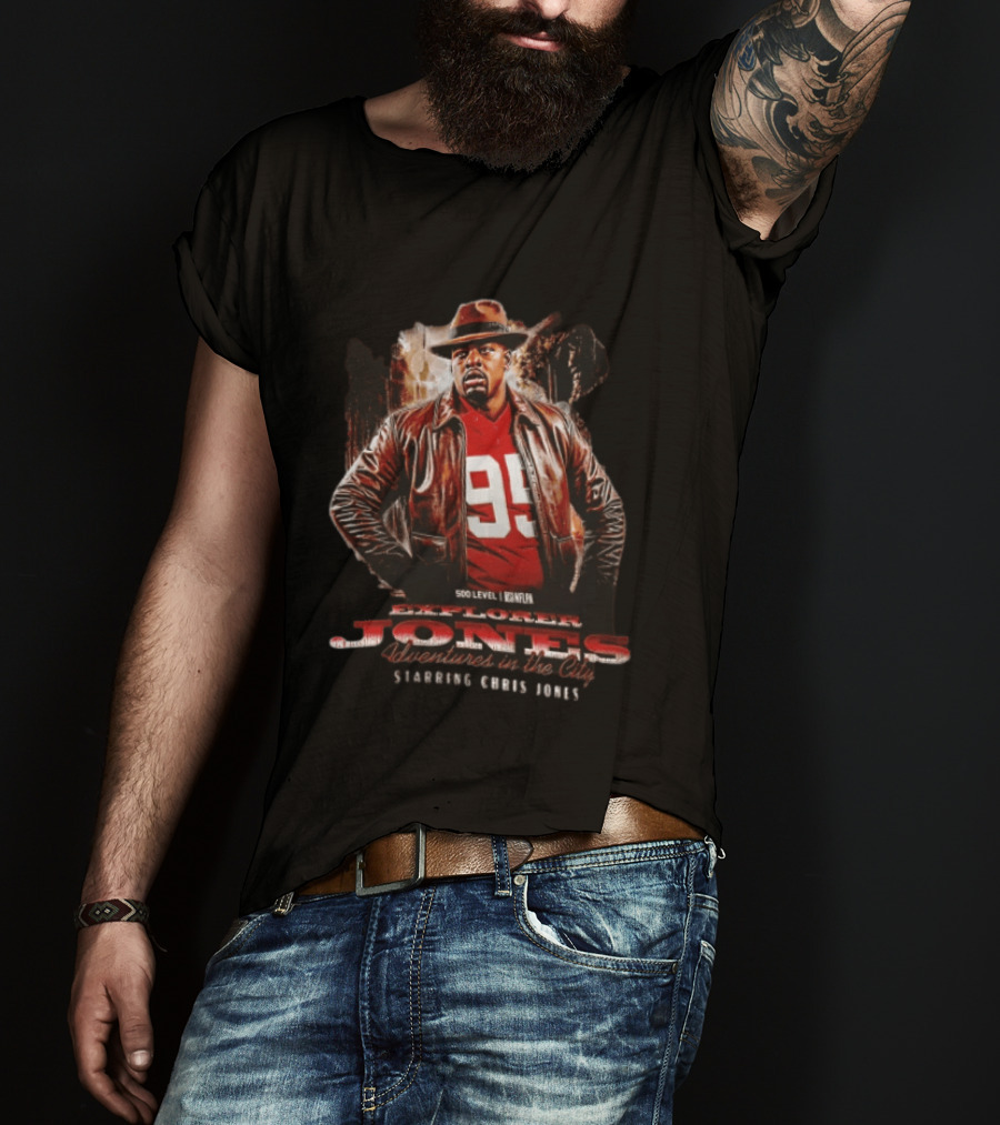 Explorer Jones Adventures In The City Starring Chris Jones 95 NFLPA 500 Level T-Shirt
