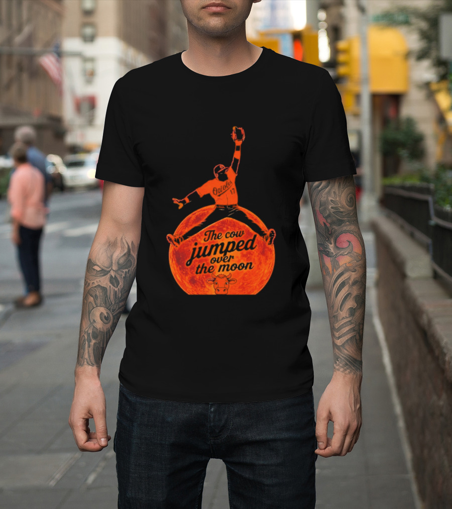 Colton Cowser The Cow Jumped Over The Moon Baseball Catcher T-Shirt