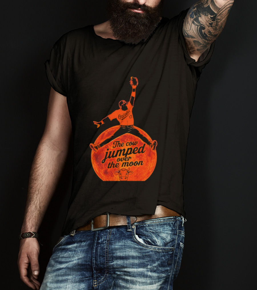 Colton Cowser The Cow Jumped Over The Moon Baseball Catcher T-Shirt