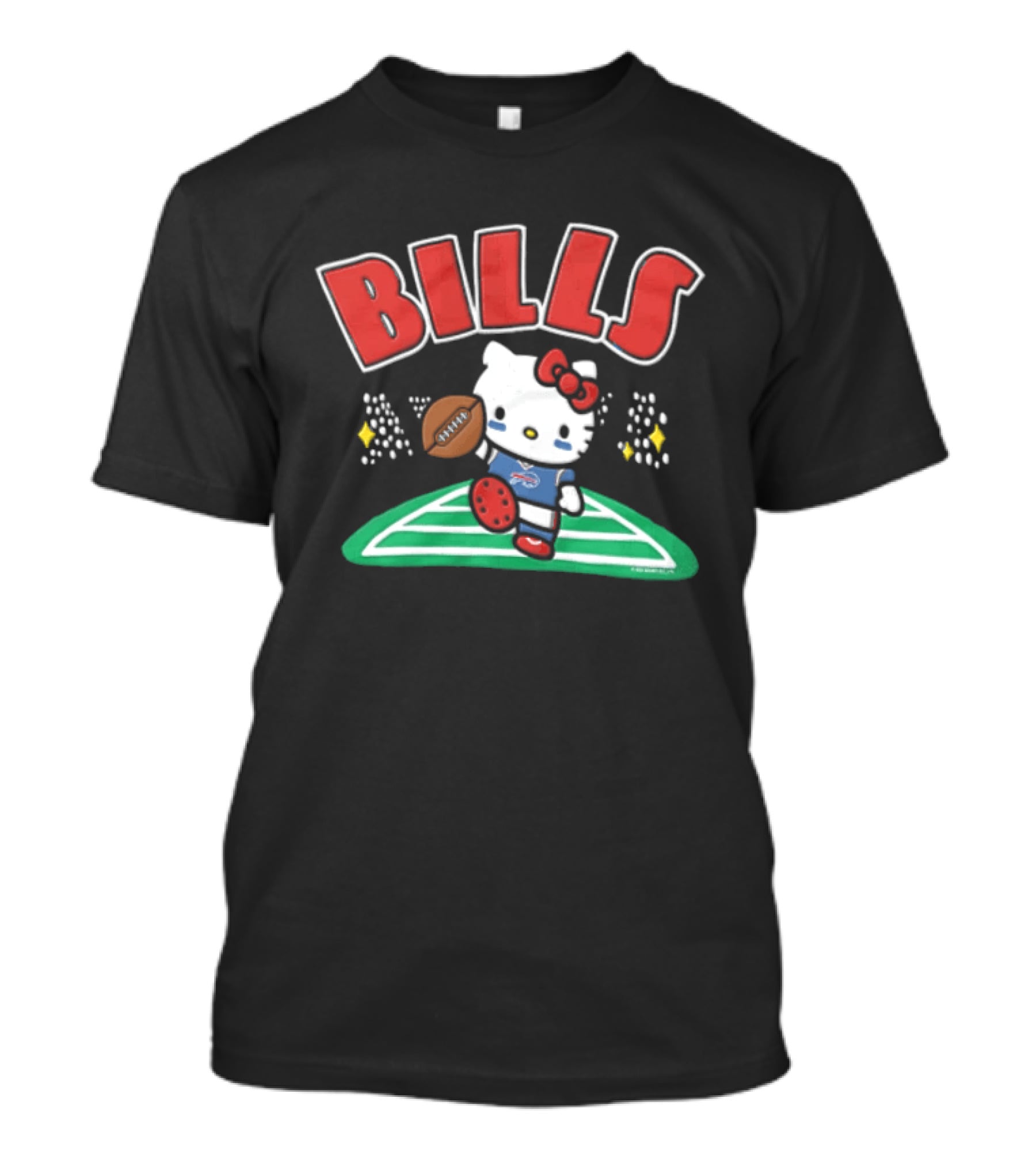 Hello Kitty Buffalo Bills Football Style Collaboration T-Shirt